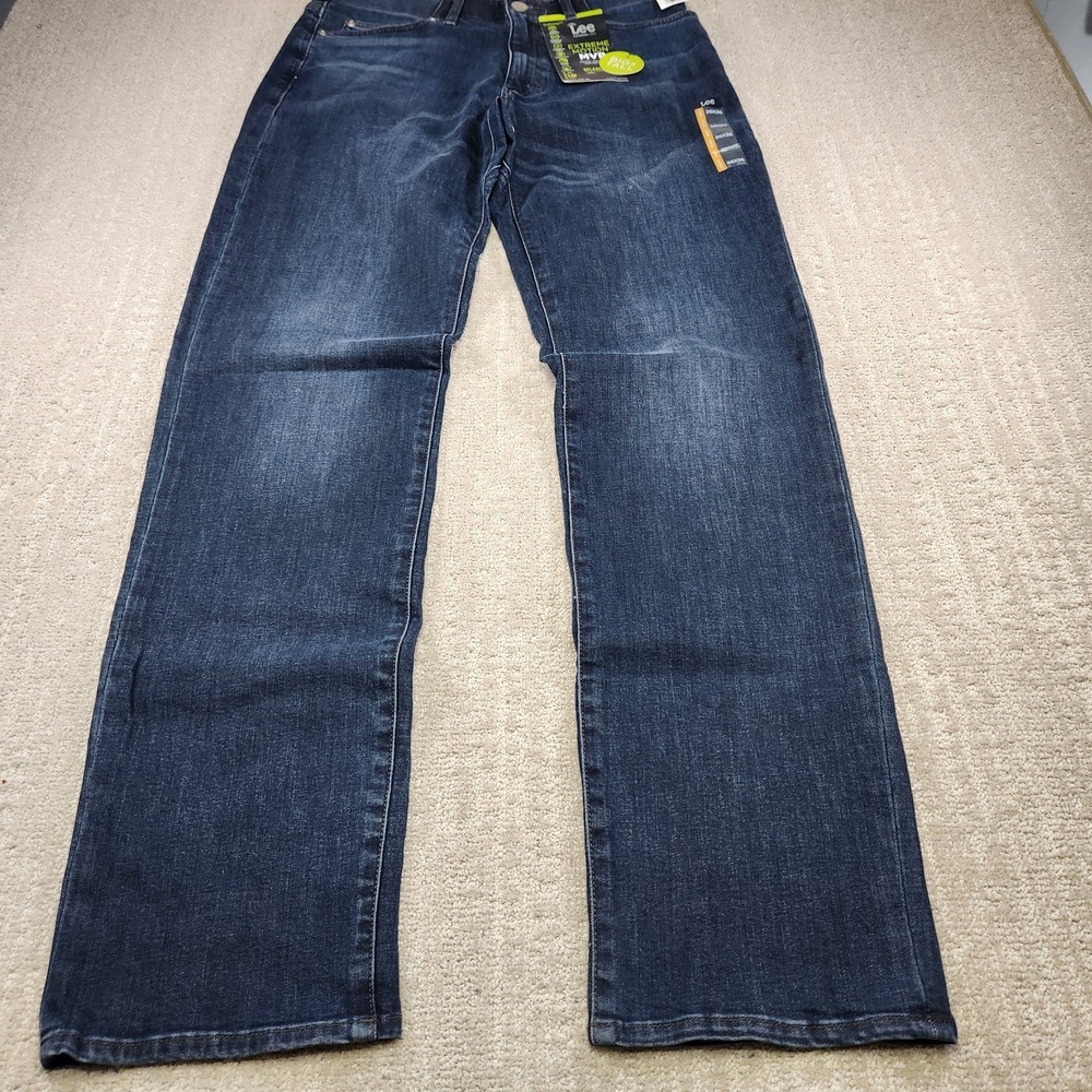 Lee Extreme Motion Jeans Men 36x36 Relaxed Fit Straight Leg Stretch Denim NEW